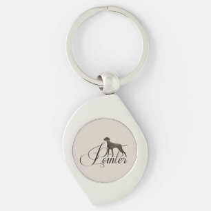 English Pointer Frosted Glass Coffee Mug Flask T-S Keychain