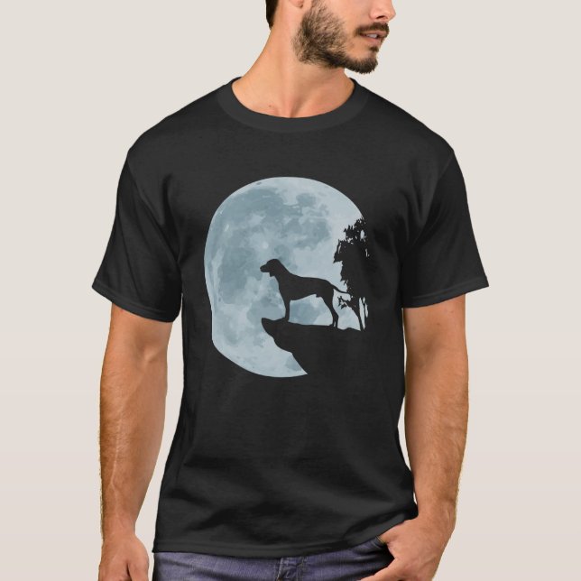 English Pointer Full Moon Hunting Dog Mystic Hunti T-Shirt (Front)