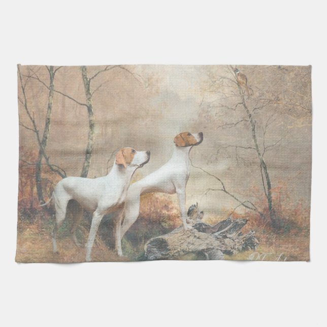 English Pointer  Kitchen Towel (Horizontal)