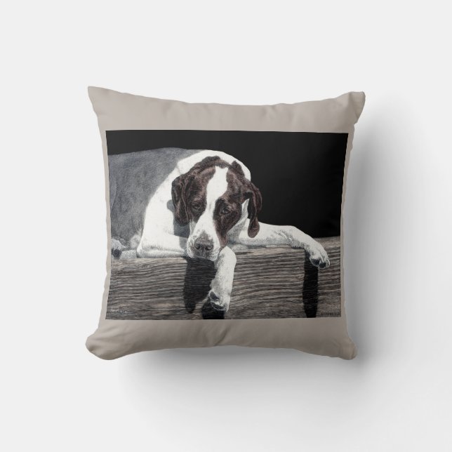 English Pointer Pillow - "Sophie" (Front)