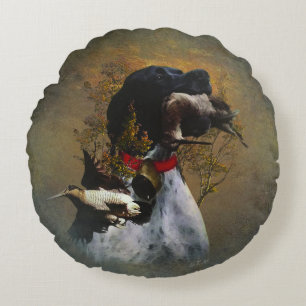 English Pointer  Round Pillow