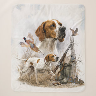 English Pointer Sherpa Blanket