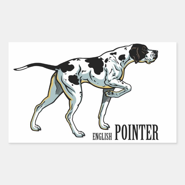 english pointer sticker (Front)