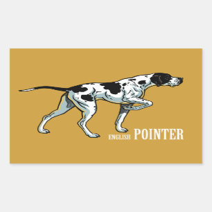 english pointer sticker
