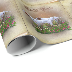 English Pointer Tapestry Poster Triptych Acrylic P Wrapping Paper