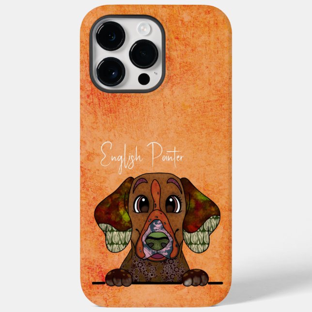 English Pointer Ugly Face Case-Mate iPhone Case (Back)