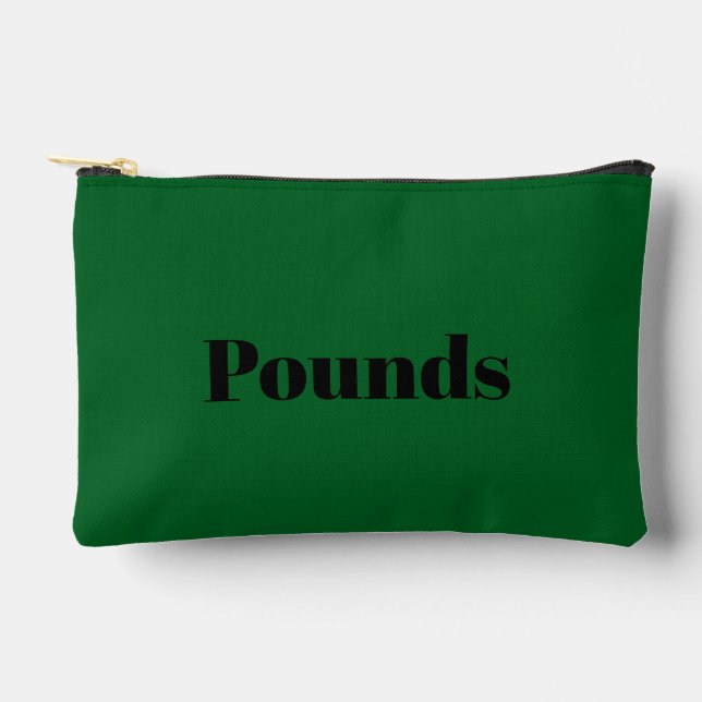 English Pounds zippered bag (Front)