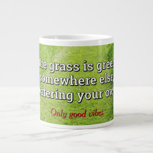 English proverbs about own business large coffee mug