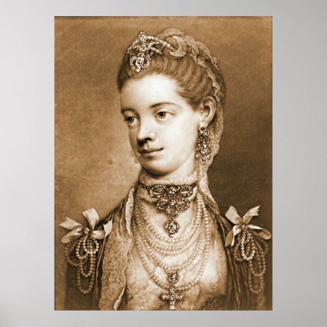 English Queen Charlotte 1762 Poster (Front)