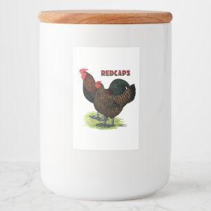 English Redcaps Food Label