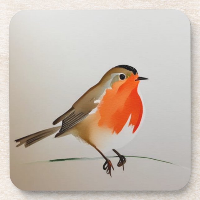 English Robin Coaster (Front)