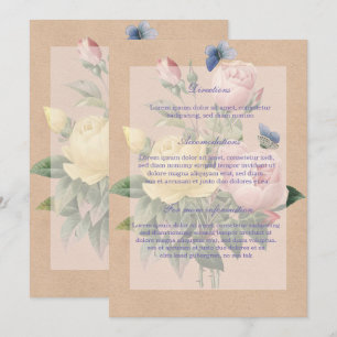 English Rose Garden Wedding Invitation