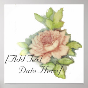 English Rose Poster-Customize Poster