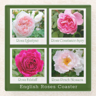 English Roses Coaster [Glass Plastic Coaster]