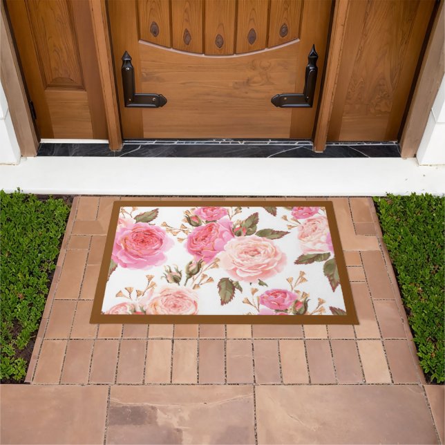 English Roses Door Mat (Outdoor)