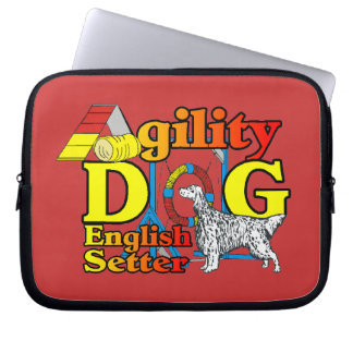English Setter Agility Laptop Sleeve