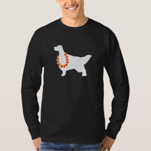 English Setter Aloha Hawaiian Lei Dog T-Shirt