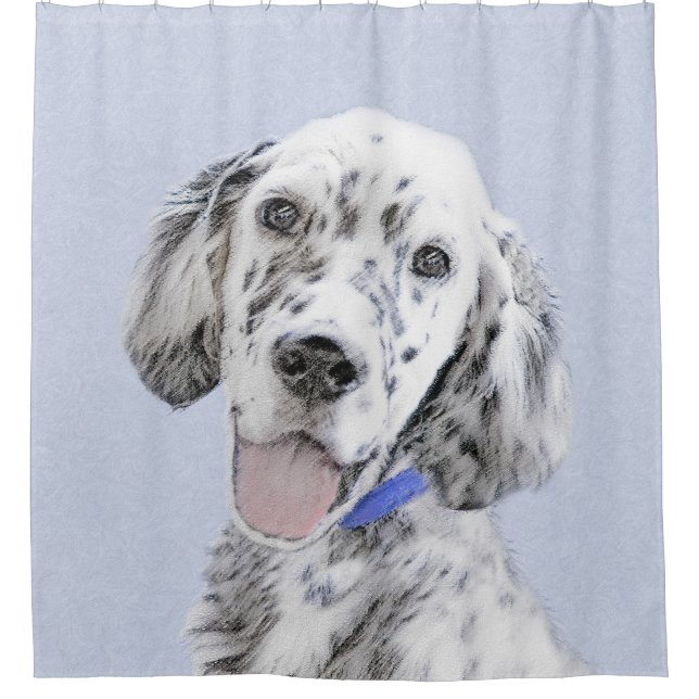 English Setter Blue Belton Painting Dog Art (Front)