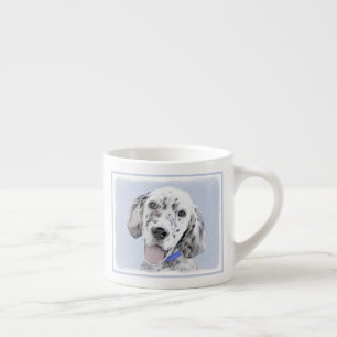 English Setter Blue Belton Painting Dog Art Espresso Cup