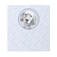English Setter Blue Belton Painting Dog Art