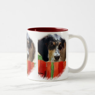 English Setter Christmas Gifts Two-Tone Coffee Mug