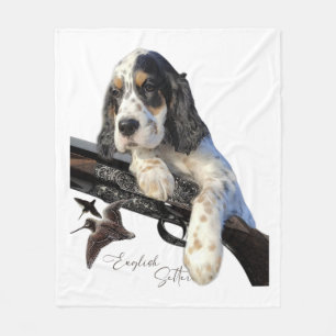 English Setter, cute puppy  Coffee Mug Flask Tote  Fleece Blanket