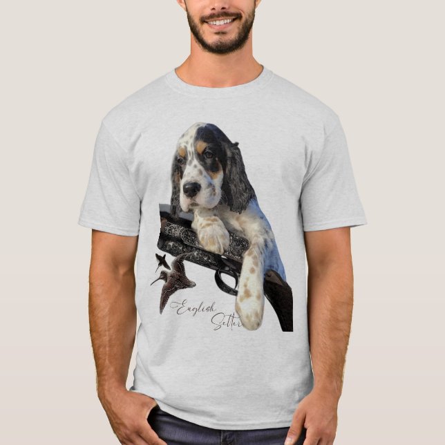 English Setter, cute puppy  T-Shirt (Front)