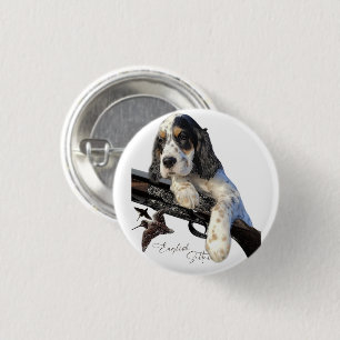 English Setter, cute puppy  T-Shirt Trucker Hat Ke 1 Inch Round Button