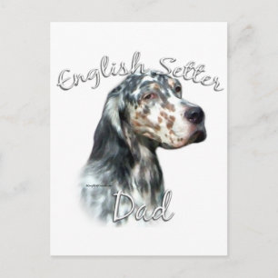 English Setter Dad 2 Postcard