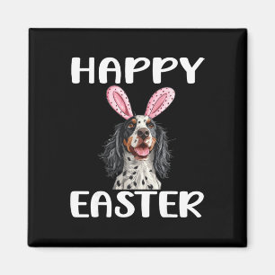English Setter Dog Breed Happy Easter Men Women Ki Magnet