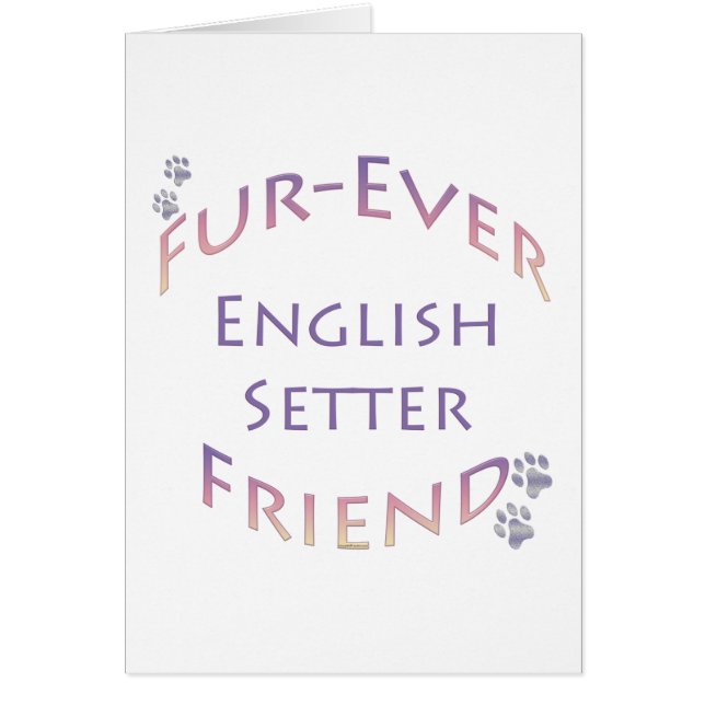 English Setter Furever (Front)