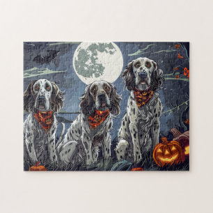 English Setter Halloween Spooky Jigsaw Puzzle