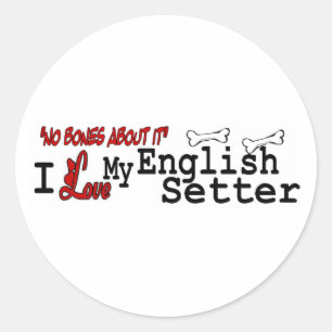 English Setter (I Love) Sticker