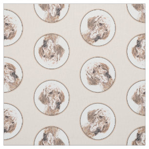 English Setter Orange Belton Painting Pet Dog Art Fabric