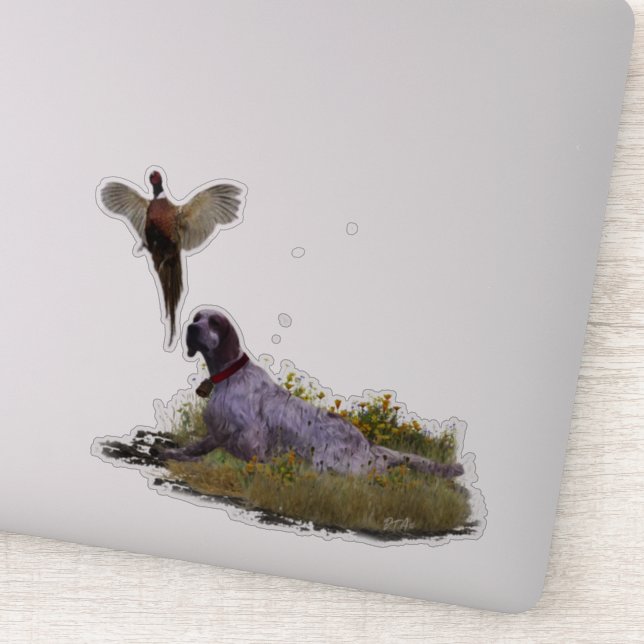 English Setter , Pheasant hunting  (Detail)