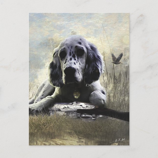 English Setter  Postcard (Front)