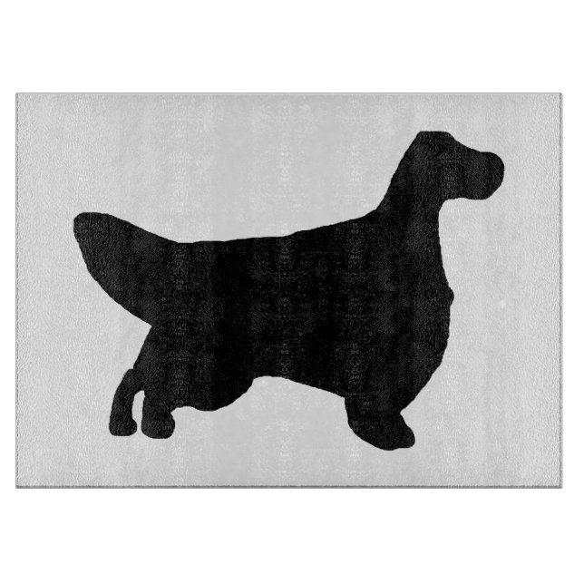 English Setter silo black Cutting Board (Front)