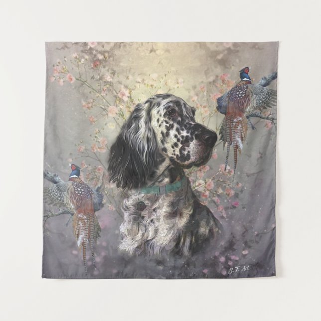 English Setter  Tapestry (Front)