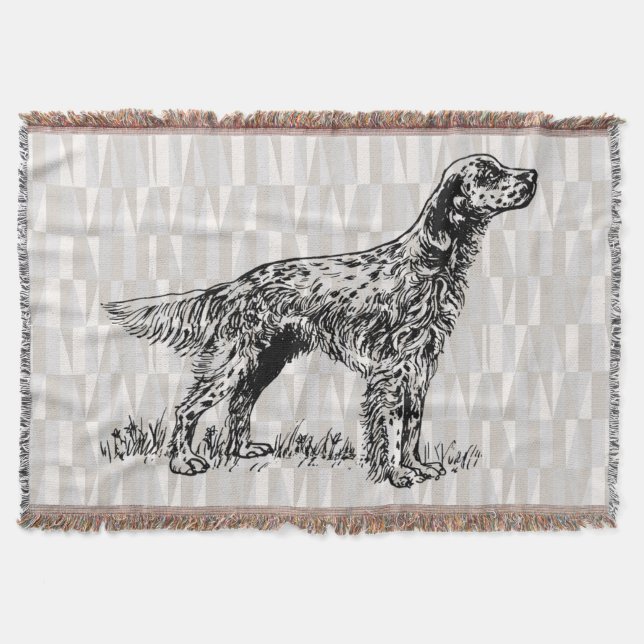english setter throw blanket (Front)