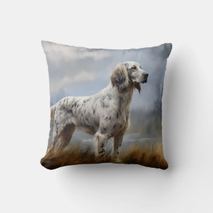 English Setter Throw Pillow
