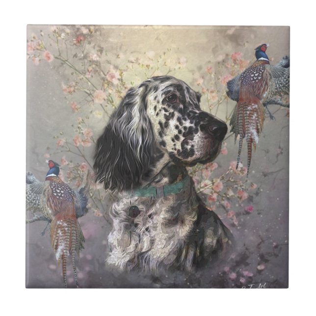 English Setter  Tile (Front)