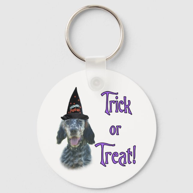English Setter Trick Keychain (Front)