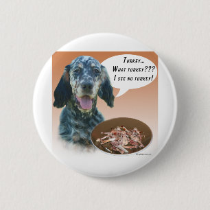 English Setter Turkey 2 Inch Round Button