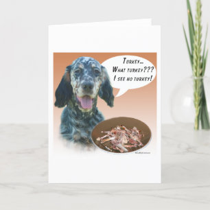 English Setter Turkey Card