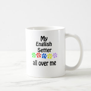 English Setter Walks Design Coffee Mug