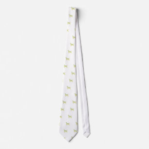 English Setter Watercolor Tie