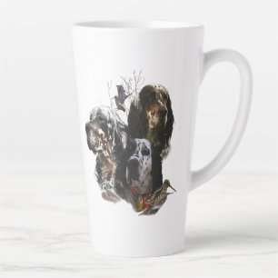 English Setter , woodcock hunting Latte Mug