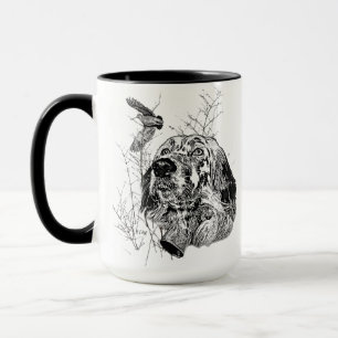English Setter , Woodcock hunting Mug