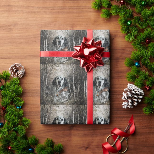 English Setter  Wrapping Paper (Holiday Gift)