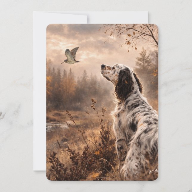 English Setters Invitation (Front)